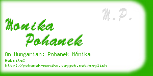 monika pohanek business card