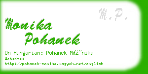 monika pohanek business card